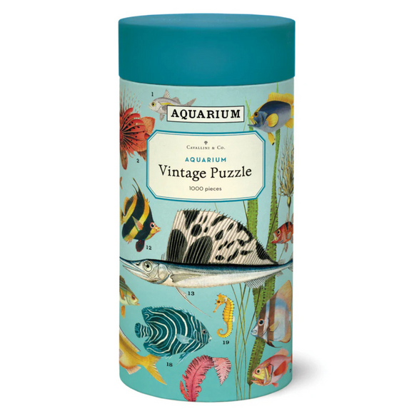 Cavallini 1000 piece jigsaw puzzle | Aquarium