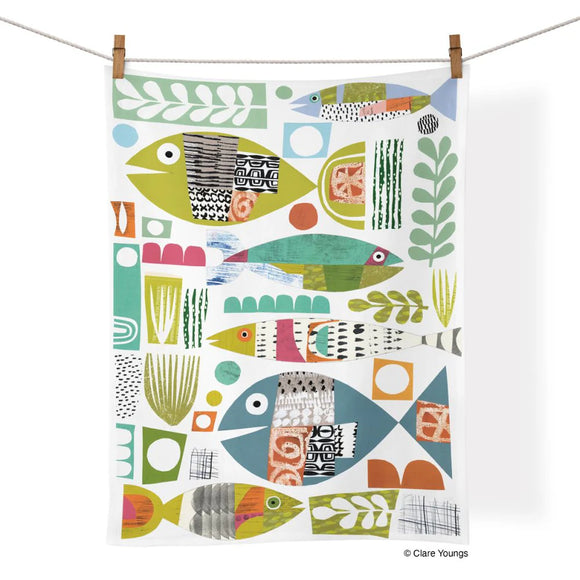 Werkshoppe Cotton Tea Towel | Fish School