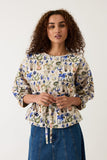 Nancybird | Zephyr Blouse | Blue Watercolour