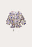 Nancybird | Zephyr Blouse | Blue Watercolour