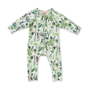Halcyon Nights | Long Sleeve Romper | Fern Gully