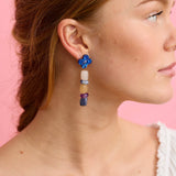 Martha Jean | Madeline Beaded Earrings | Cobalt