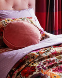 Kip & Co | Velvet Pea Cushion | Dusty Rose
