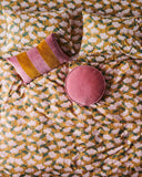 Kip & Co | Velvet Pea Cushion | Dusty Rose