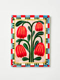 Jones & Co | Bloom Nouveau Red Rectangle