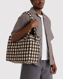 Baggu | Small Cloud Carry-On | Blurred Gingham Brown