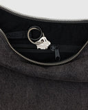 Baggu | Medium Denim Crescent | Washed Black