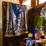 Sage x Clare | Eliza Bath Sheet | Ultramarine