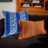 Sage x Clare | Agata Velvet Cushion | Ultramarine