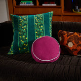 Sage x Clare | Dana Round Cushion | Plumberry