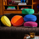 Sage x Clare | Dana Round Cushion | Ultramarine