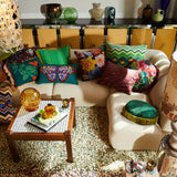 Sage x Clare | Nicolette Woven Cushion | Spring Green