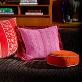 Sage x Clare | Nicolette Woven Cushion | Pansy