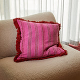 Sage x Clare | Nicolette Woven Cushion | Pansy
