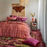 Sage x Clare | Nicolette Woven Cushion | Pansy