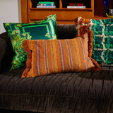 Sage x Clare | Nicolette Woven Cushion | Russet