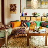 Sage x Clare | Nicolette Woven Cushion | Marigold