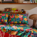 Sage x Clare | Ines Cotton Standard Pillowcase Set | Verdant