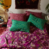 Sage x Clare | Hanna Linen Pillowcase Set | Kelly Green | Standard