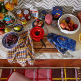 Sage x Clare | Stela Check Tea Towel | Cornflower