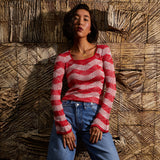 Sage x Clare | Ingrid Knit Top | Vermillion