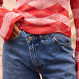 Sage x Clare | Ingrid Knit Top | Vermillion