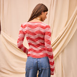 Sage x Clare | Ingrid Knit Top | Vermillion
