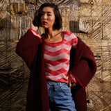 Sage x Clare | Ingrid Knit Top | Vermillion