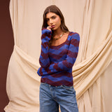Sage x Clare | Ingrid Knit Top | Rosewood