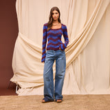 Sage x Clare | Ingrid Knit Top | Rosewood