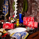 Sage x Clare | Marta Vanity Bag | Vermillion