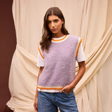 Sage x Clare | Eleni Knit Vest | Mink Grey