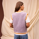 Sage x Clare | Eleni Knit Vest | Mink Grey