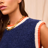 Sage x Clare | Eleni Knit Vest | Ink