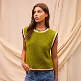 Sage x Clare | Eleni Knit Vest | Juniper