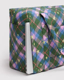 Baggu | Small Cloud Carry-On | Green Star Plaid