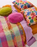 Kip & Co | Velvet Pea Cushion | Pink Love