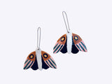 Togetherness | Midnight Moth Ceramic Earrings