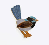 Togetherness | Ceramic Bird Wall Hanging | Fairy Wren