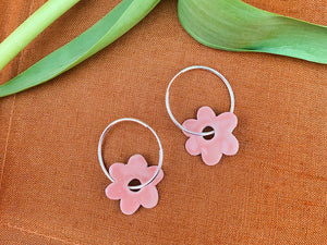 Togetherness | Mini Hoops | Salmon Pink | Blossom