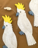 Togetherness | Ceramic Bird Wall Hanging | Sulphur Crested Cockatoo
