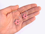Togetherness | Mini Hoops | Salmon Pink | Blossom