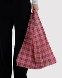 Baggu | Standard Reusable | Azalea Pink Tartan