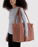 Baggu | Small Cloud Carry-On | Tan Houndstooth