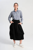 Olga de Polga | Milwaukee Marlowe Skirt in Fine Cord | Black