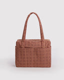 Baggu | Small Cloud Carry-On | Tan Houndstooth