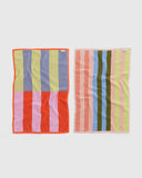 Baggu | Hand Towel Set of 2 | Pool Stripe Mix