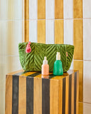 Kip & Co | Velvet Toiletry Bag | Moss