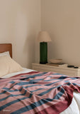 TBCo | Recycled Wool Blanket | Berry Frame Stripe