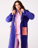 Kip & Co | Quilted Velvet Robe | Mulberry Pie